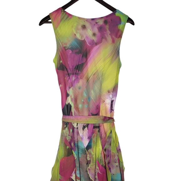 Signature by Robbie Bee Dress Womens 6 Floral Fairy Art To Wear Ethereal - Picture 6 of 16